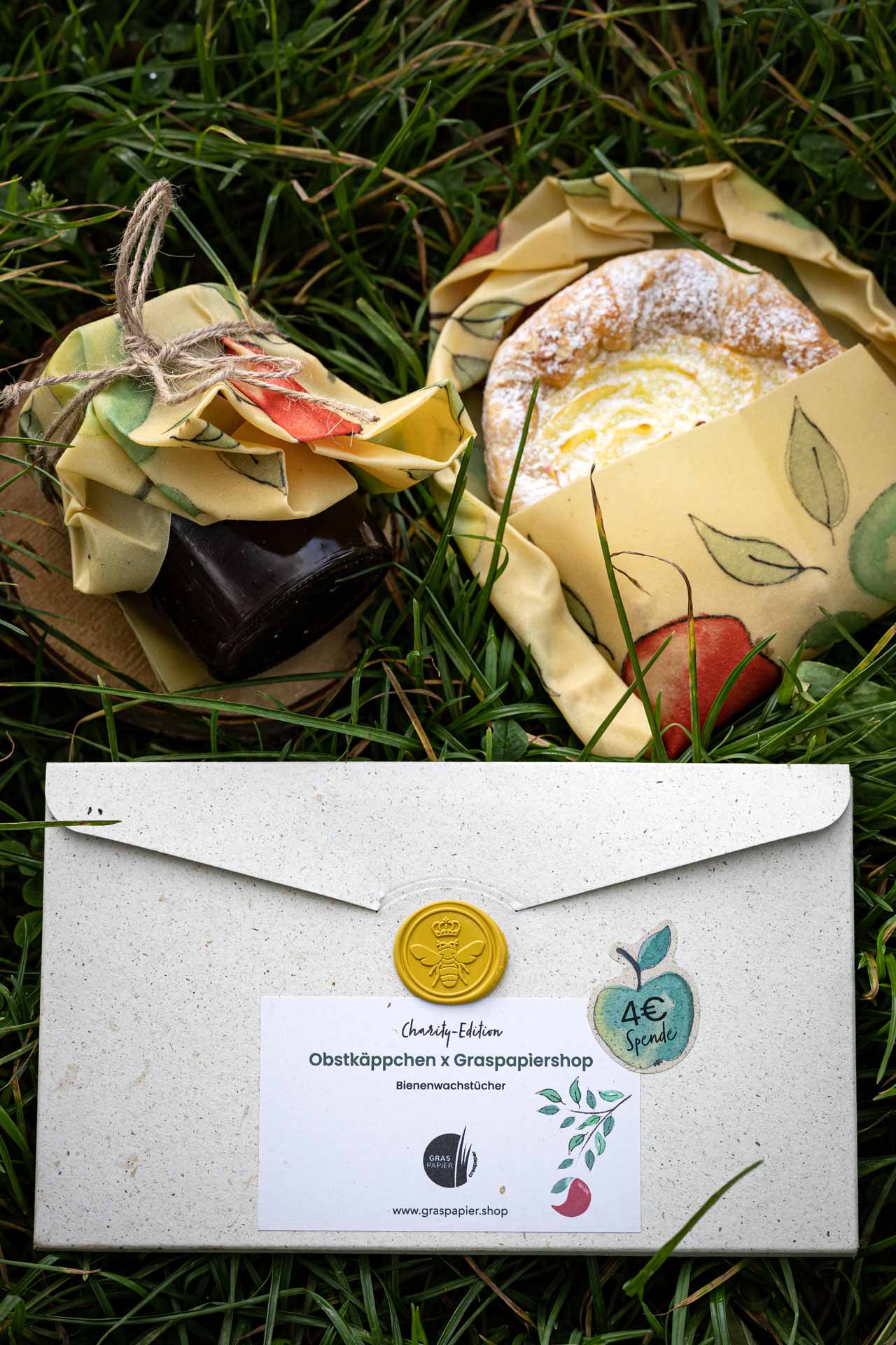 Bienenwachstücher Obstkäppchen