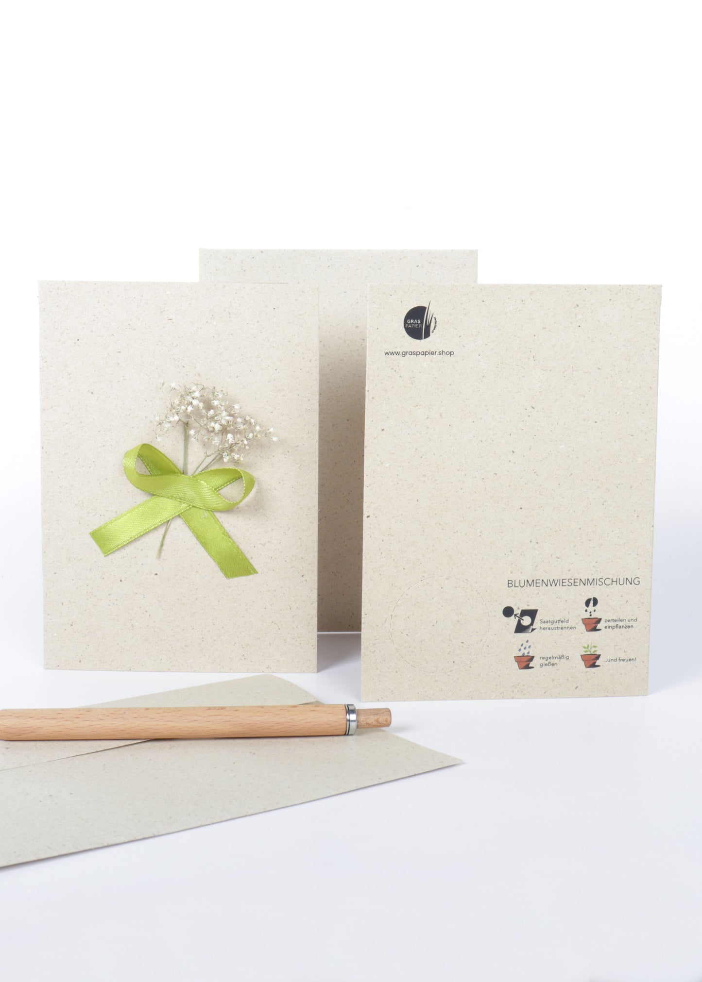 Grußkarte A6, mit Saatgut
