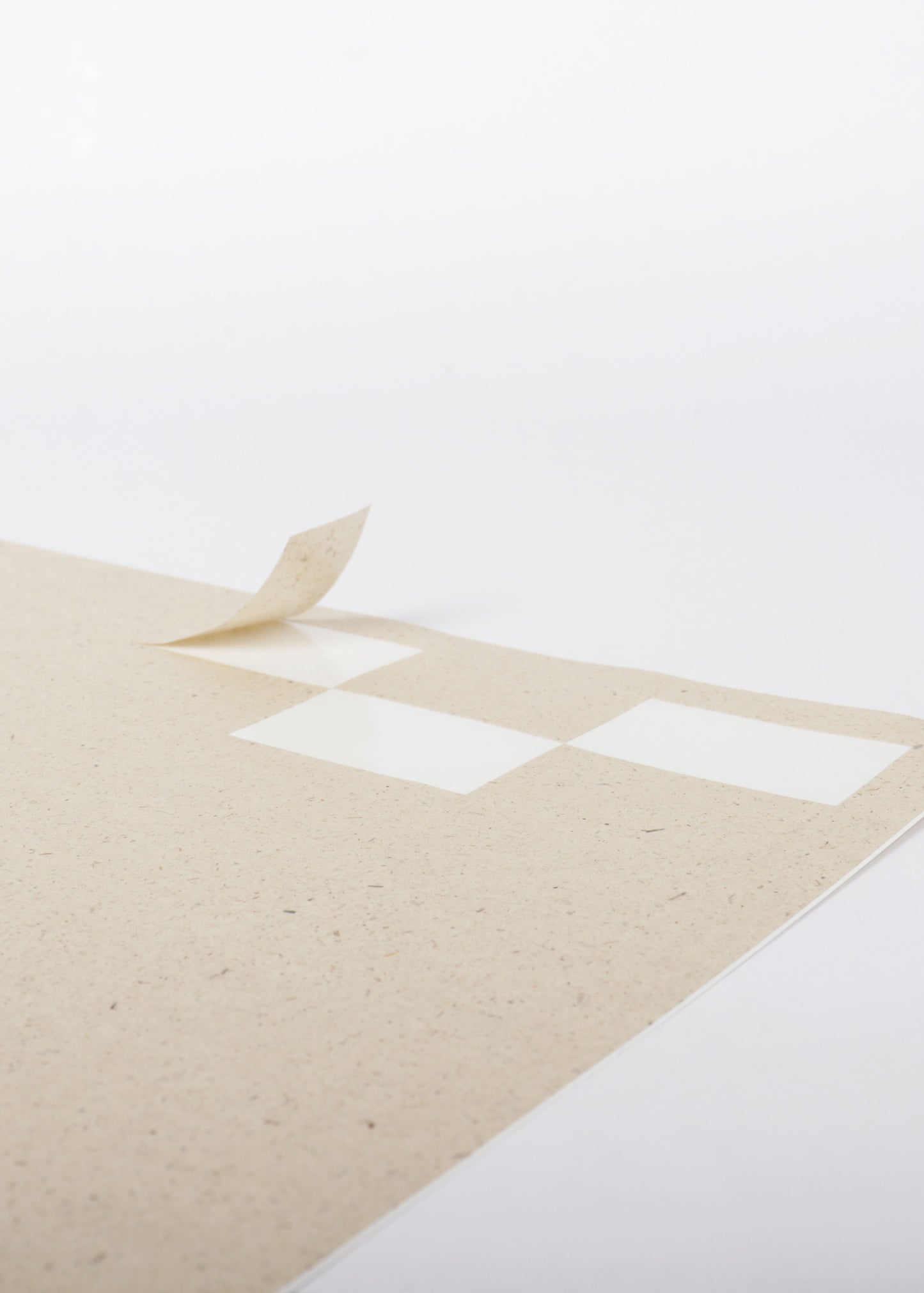 Aufkleber 38x21,2 mm, blanko