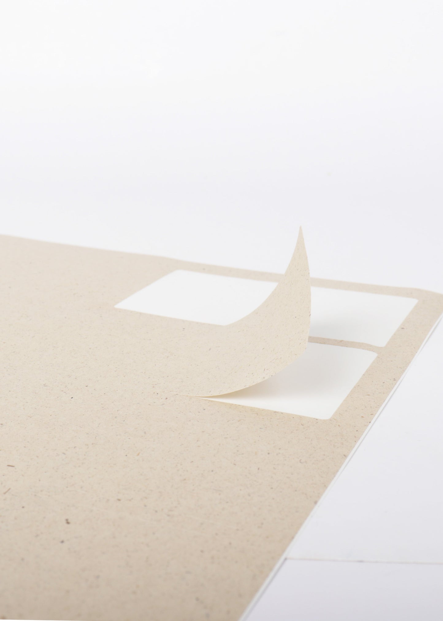 Aufkleber 90x50mm, blanko