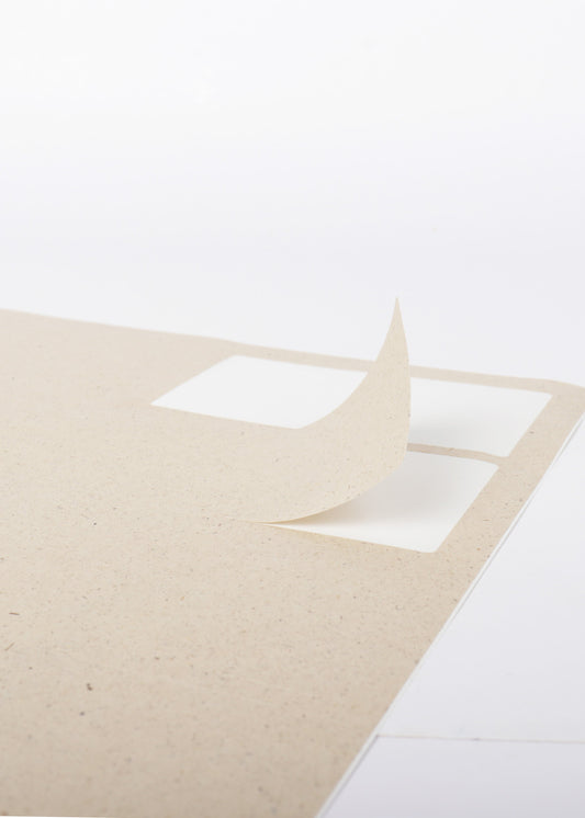 Aufkleber 90x50mm, blanko