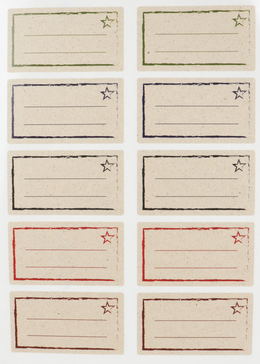 Aufkleber, 90x50 rechteckig