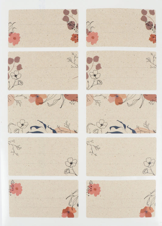 Aufkleber, 90x50 rechteckig