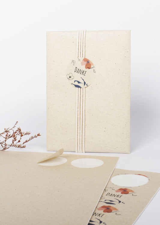 Aufkleber 40 mm rund, blanko