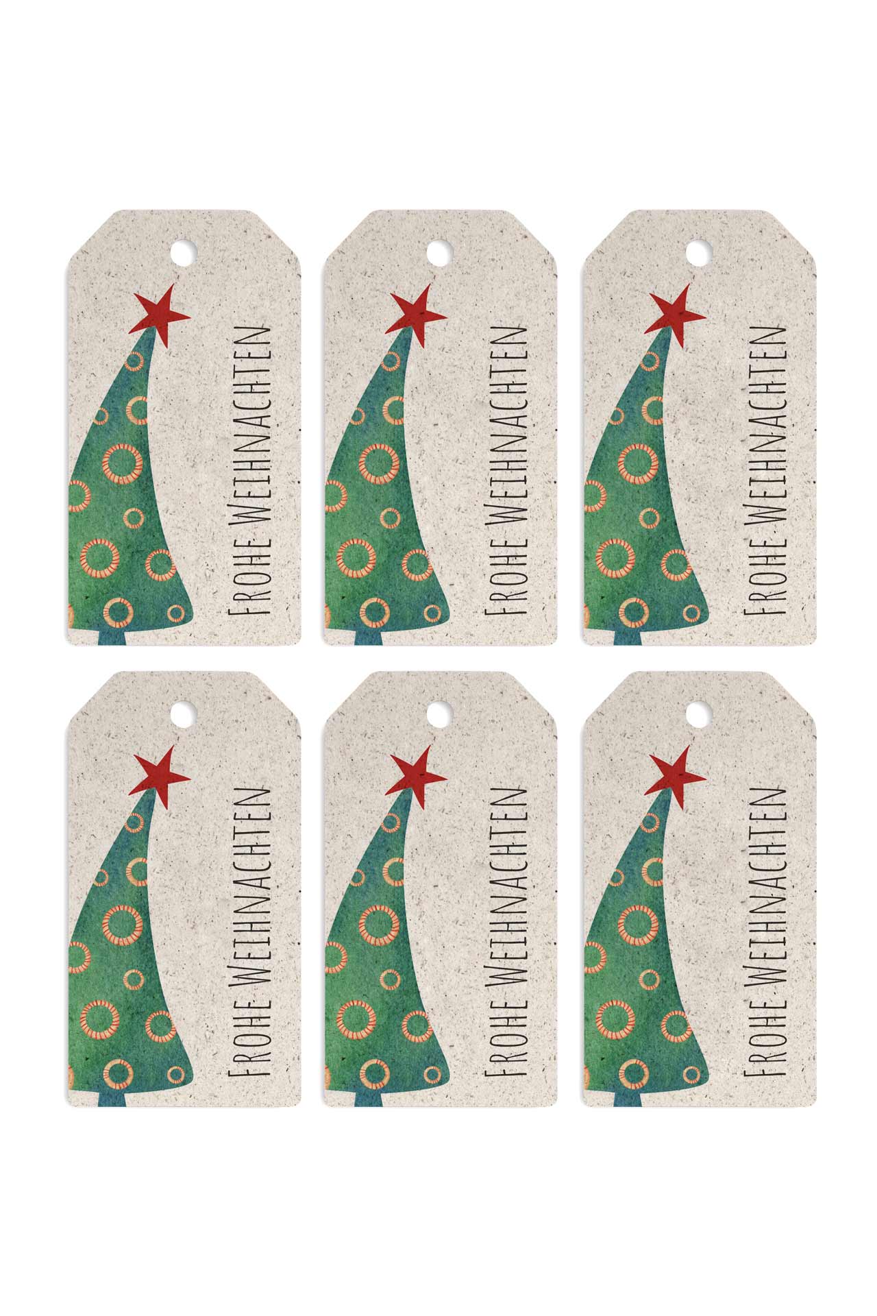 Geschenkanhänger Weihnachten - mit Saatgut