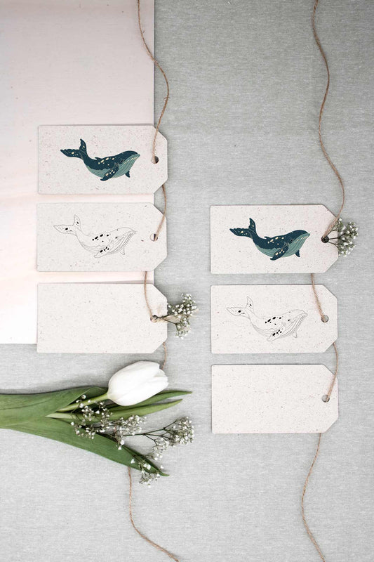 Geschenkanhänger - Wal