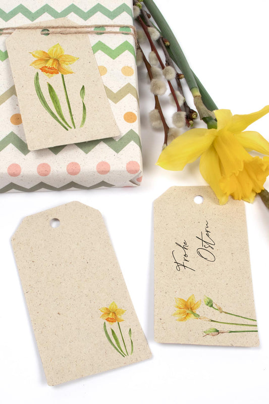 Geschenkanhänger - Osterglocke - 6er Set