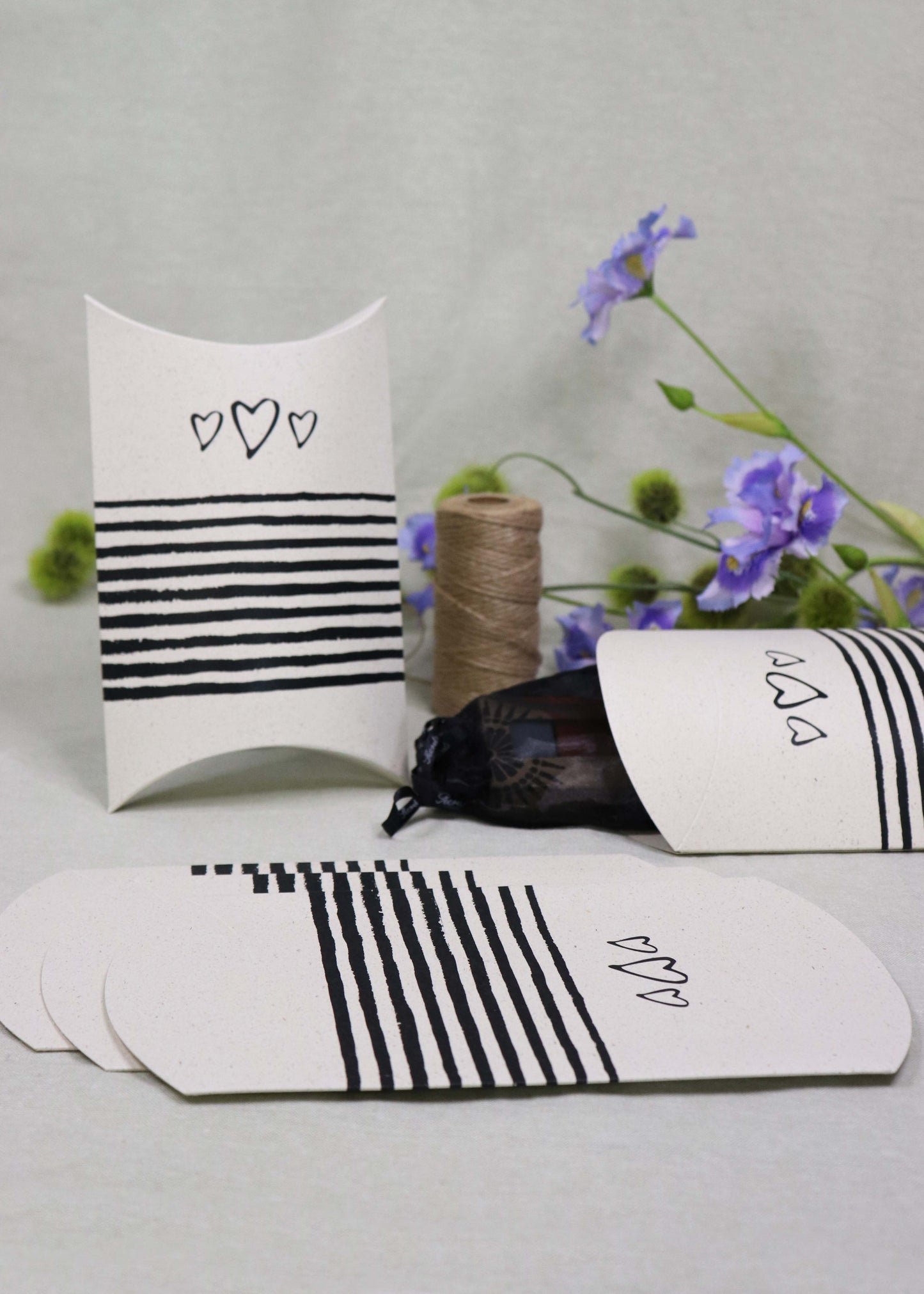 Pillowboxen Large Hearts & Stripes (5er-Set)