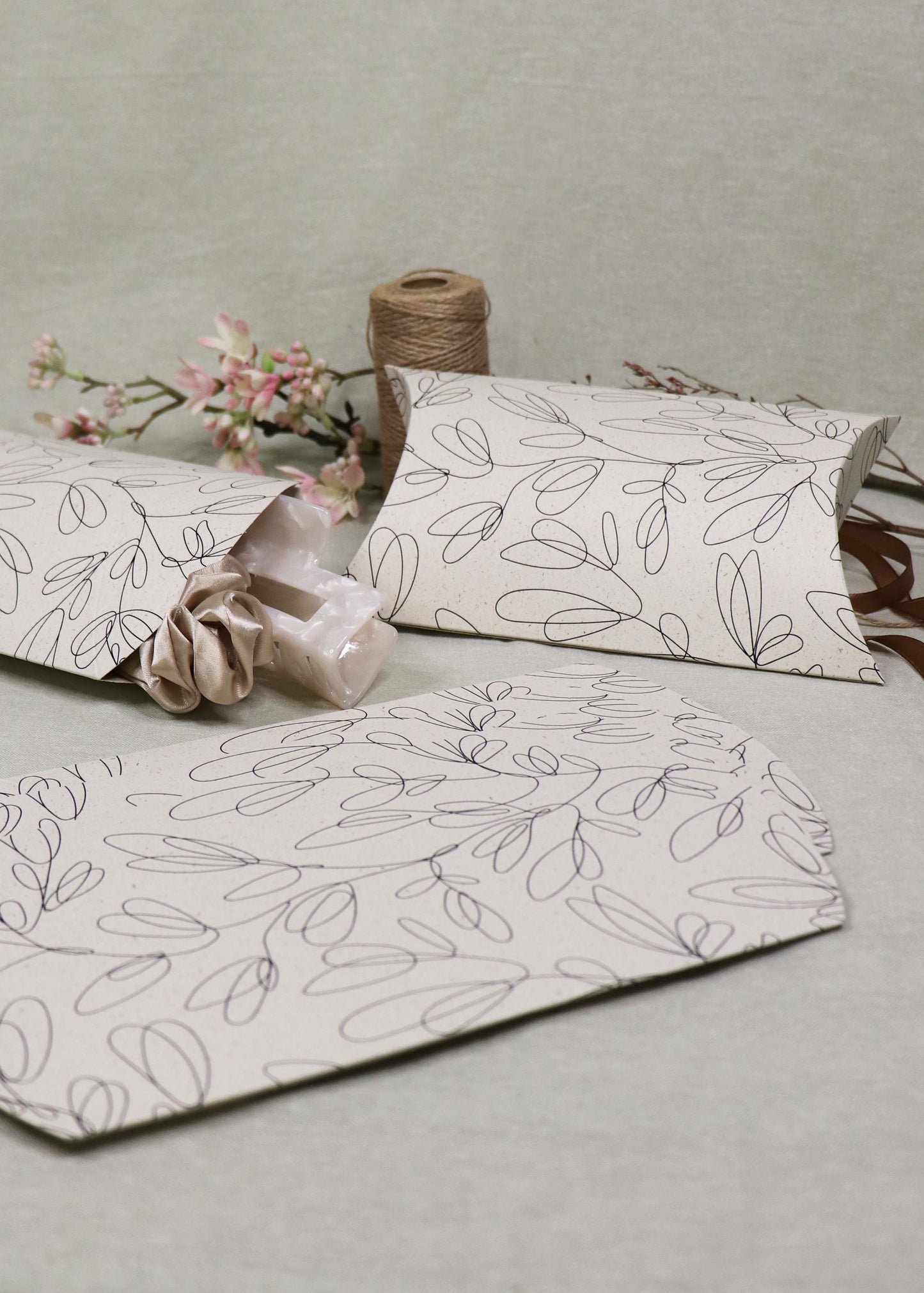 Pillowboxen Large Lineart Blumen (5er-Set)