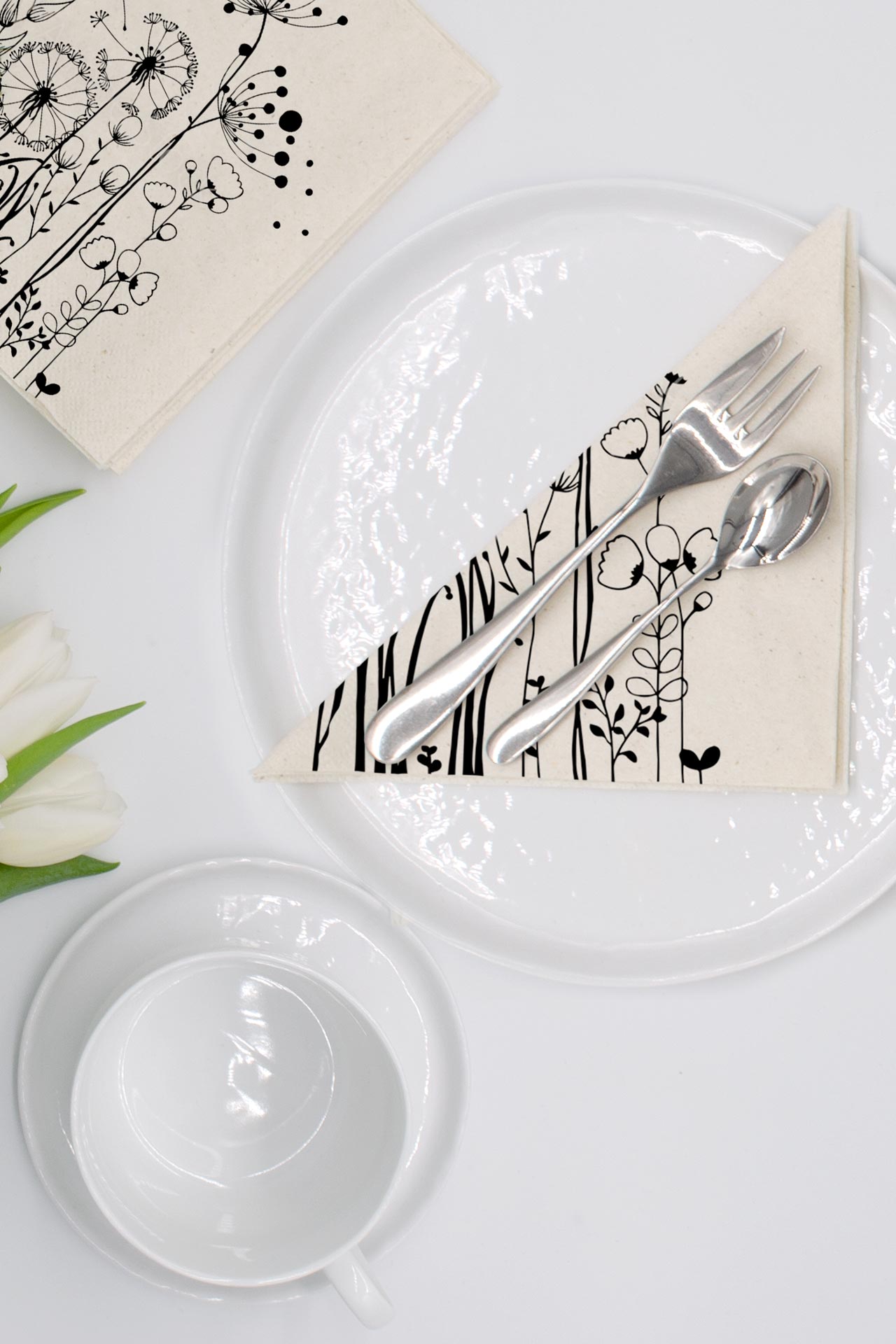 Servietten, 33x33cm, Wiesenblumen