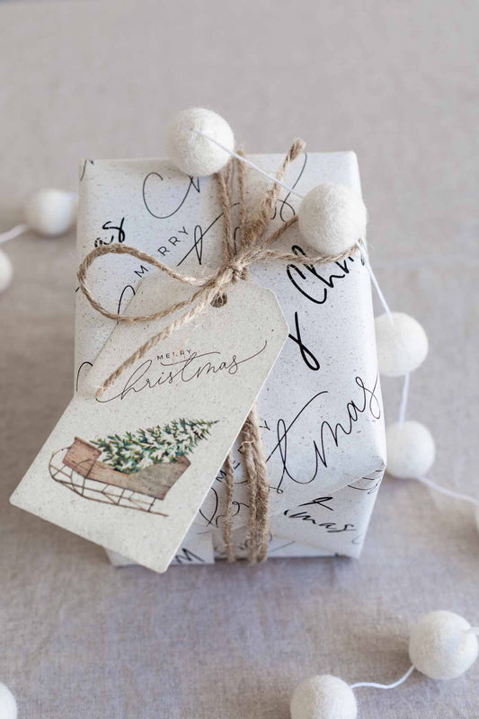 Geschenkanhänger Weihnachten - mit Saatgut