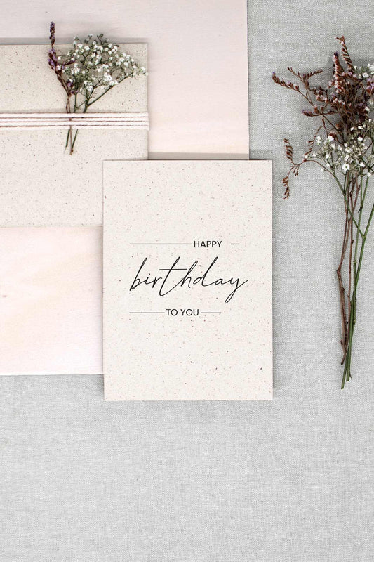 Grußkarte A6 - Happy Birthday