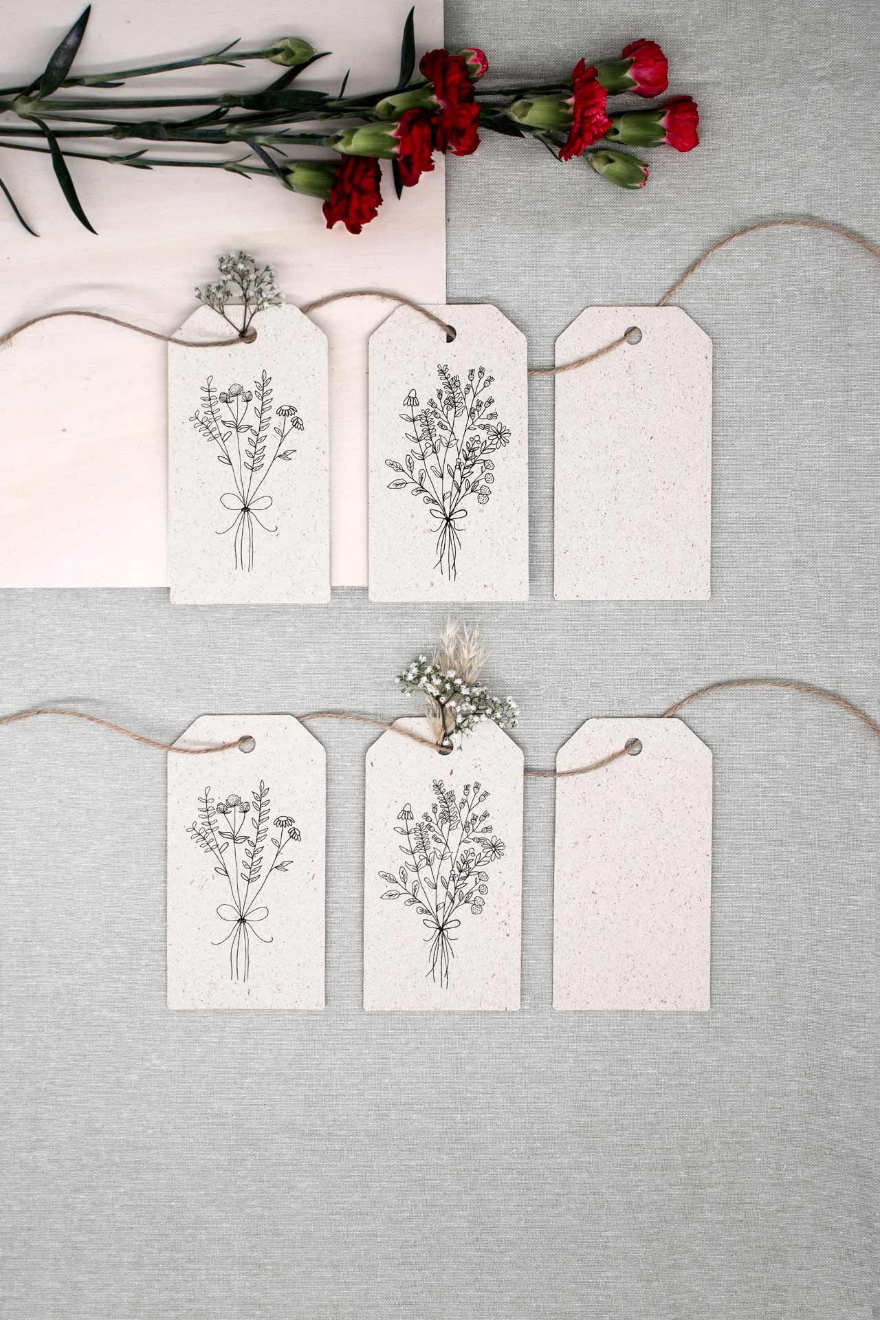 Geschenkanhänger, 6er Set