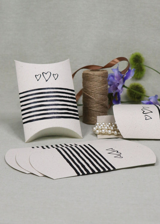 Pillowboxen Medium Hearts & Stripes (5er-Set)