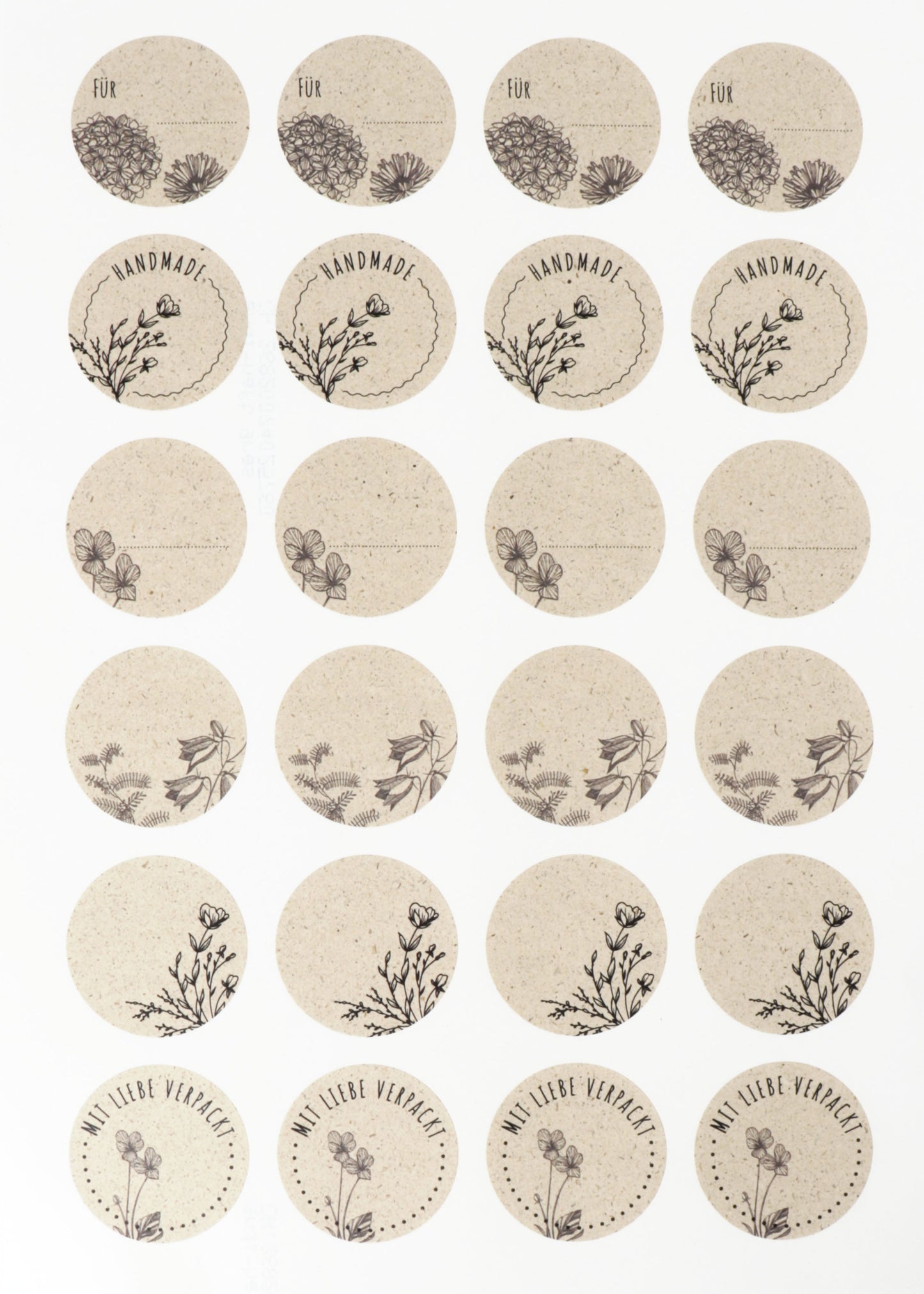 Sticker, 40mm rund